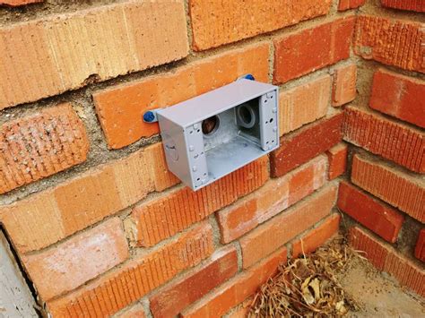 mount electrical box on brick